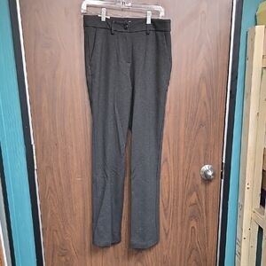 Kenneth Cole Reaction Size 6 Dark Grey Mid Rise Straight Leg Trouser Pants